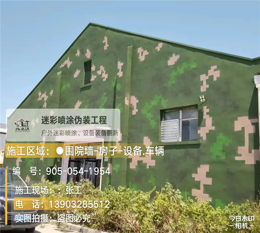 宝坻外墙数码迷彩漆施工报价清单(100㎡标准墙面测算)